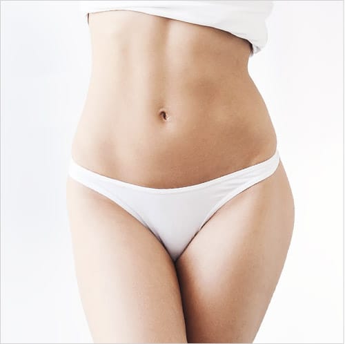 woman in white underwear